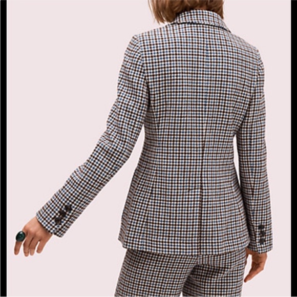 Kate Spade pop houndstooth blazer - Picture 2 of 7